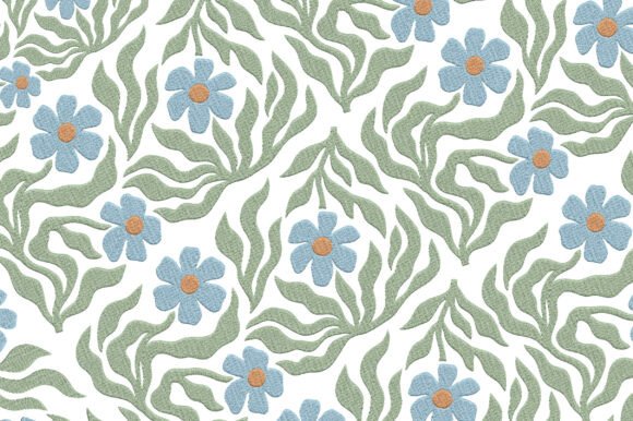 Blue Floral Embroidery Design: A Designer’s Honest Review for Sweatshirt Branding