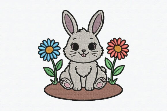 Cute Flower Bunny Embroidery Review
