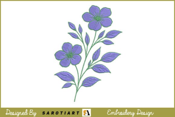 Flower Embroidery Simple Design Review for Small Business Branding