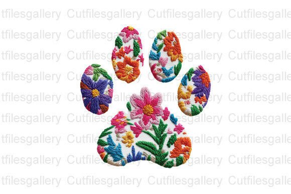 h1Floral Dog Paw Embroidery PNG Review for Craft Markets/h1