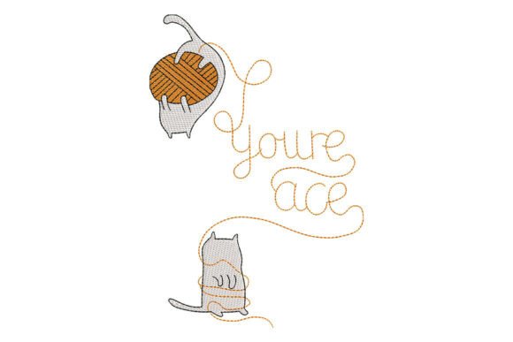 Love Cat Yarn Embroidery Design Review