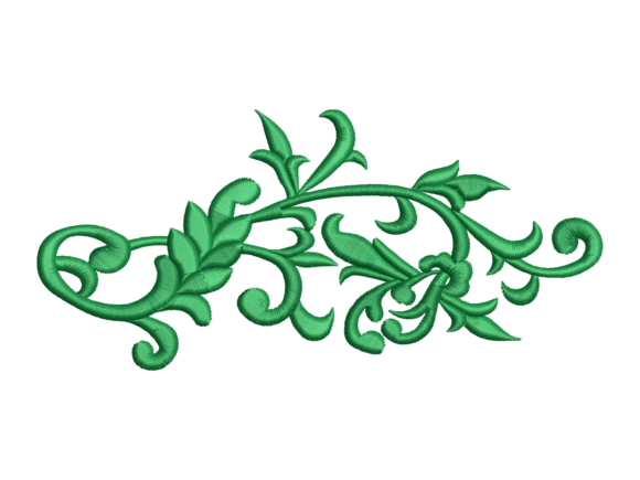 Ottoman Leaf Scroll Border Embroidery Review for Apparel Designers
