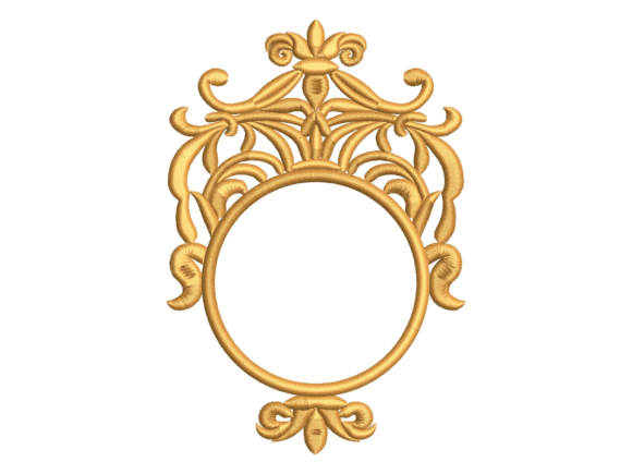 Ottoman Oval Frame Embroidery Design Review