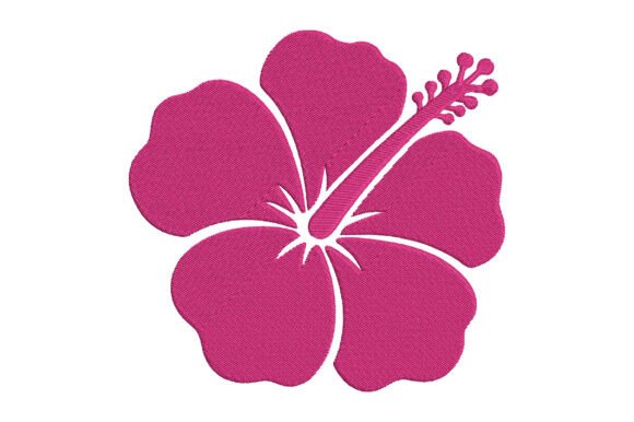 Pink Hibiscus Embroidery Design: A Tropical Touch for Business Branding