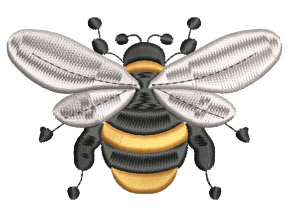 Plump Bee Embroidery Design: A Sweet Touch for Handmade Gifts