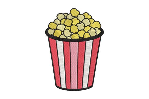 Popcorn Embroidery Design: A Fun Addition to Seasonal Collections