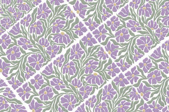 Purple Petals Embroidery Design: Elegant Floral Charm for Craft Fair Success