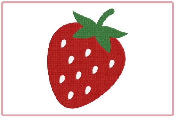 Red Strawberry Embroidery Design: A Sweet Touch for Personalized Gifts