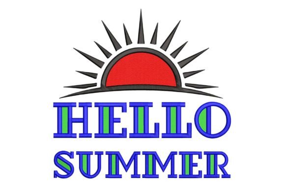 Sunrise Hello Summer Embroidery Design Review