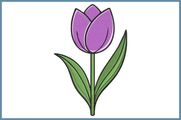 Tulip Embroidery Design: A Fresh Floral Touch for Seasonal Crafts