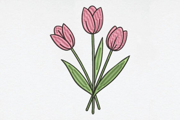 Tulips Tulip Embroidery: A Fresh Pick for Etsy Sellers